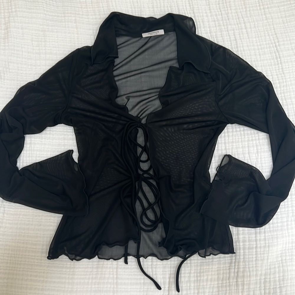 NWOT Peppermayo Tie Front Top